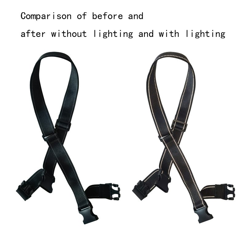 MAMIKO 2 Pack Reflective Wagon Straps for Collapsible Folding Outdoor Utility Wagon Garden Cart, Folding Trolley Cart, Beach Cart Loading Straps - Image 3